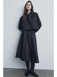 Юбка миди объемного кроя — zw collection ZARA 58134365