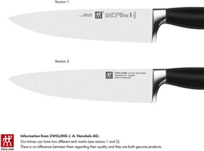Zwilling 140 x 250 mm 4 Star Steak Knife, Set of 4, Stainless Steel - фото 6205