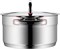 WMF cookware Ø 20 cm approx. 3,3l Premium One Inside scaling vapor hole Cool+ Technology metal lid Cromargan stainless steel brushed suitable for all stove tops including induction dishwasher-safe - фото 5233